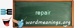 WordMeaning blackboard for repair